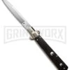AGA Campolin 10" Italian Frosolone Picklock Ebony Automatic Knife - Bayonet 2 AGA Campolin 10" Italian Frosolone Picklock Ebony Automatic Knife - Bayonet -Grindworx 10 ebony frosolone jm large