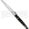 A.G.A. Campolin 12" Brazil Horn Sicilian Ring Pull Automatic Knife - Bayonet 1 A.G.A. Campolin 12" Brazil Horn Sicilian Ring Pull Automatic Knife - Bayonet -Grindworx 12 sicilian braz ring cm large