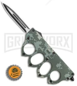 Atomic 1918 Green Digital Camo OTF Automatic Knuckle Knife - Dagger Two-Tone 9 Atomic 1918 Green Digital Camo OTF Automatic Knuckle Knife - Dagger Two-Tone -Grindworx 1918 Green Digital Camo OTF Automatic Knuckle Knife Dagger Two Tone GX 35895 LS Bottlecap large
