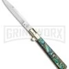AGA Campolin 11" Frosolone Abalone Stiletto Automatic Knife - Bayonet 1 AGA Campolin 11" Frosolone Abalone Stiletto Automatic Knife - Bayonet -Grindworx AGA Frosolone Abalonel 11in Bayo BP 29299 jr 2 large