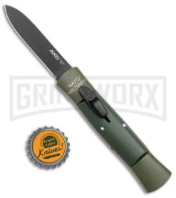 AKC 007 Concord NATO Military Green OTF Automatic Knife - Black Flat 9 AKC 007 Concord NATO Military Green OTF Automatic Knife - Black Flat -Grindworx AKC 007 Concord NATO Military OTF Auto Green Black Flat BHQ 159710 jr bottlecap large