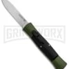 AKC 007 Concord Green/Black OTF Automatic Knife - Flat Satin -Grindworx AKC 007 Concord OTF Green Satin Flat GX 30501 jr large
