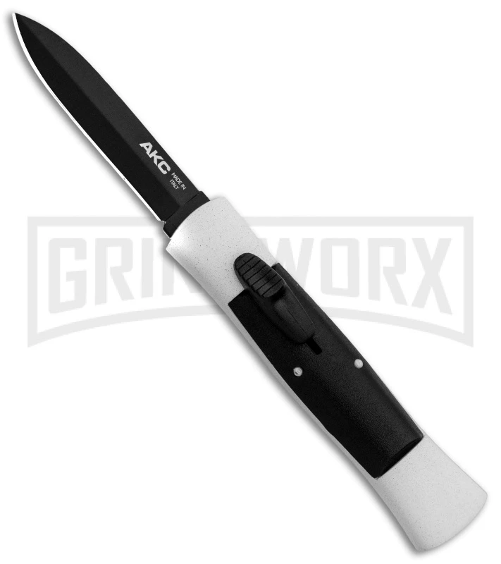 AKC 007 Concord White/Black OTF Automatic Knife - Dagger Black 3 AKC 007 Concord White/Black OTF Automatic Knife - Dagger Black