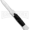 AKC 007 Concord White/Black OTF Automatic Knife - Dagger Satin 1 AKC 007 Concord White/Black OTF Automatic Knife - Dagger Satin -Grindworx AKC 007 Concord OTF White Satin Dagger GX 30495 jr large