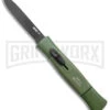 AKC 077 Concord NATO Military Green OTF Automatic Knife - Black Plain -Grindworx AKC 077 Concord OTF Auto NATO Military Green Black Flat BHQ 50796 jr large