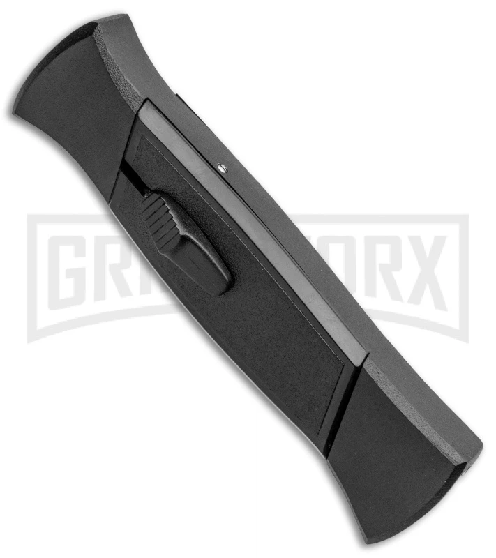 AKC 777 Blackfinger Black OTF Automatic Knife - Dagger Gold Plain 4 AKC 777 Blackfinger Black OTF Automatic Knife - Dagger Gold Plain - Image 2