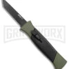 AKC 777 Blackfinger Green/Black OTF Automatic Knife - Black Tanto 1 AKC 777 Blackfinger Green/Black OTF Automatic Knife - Black Tanto -Grindworx AKC 777 Blackfinger OTF Auto Green Black Black Tanto BHQ 153513 jr large