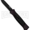 AKC 777 Blackfinger Sim Carbon Fiber OTF Automatic Knife - Black Plain 2 AKC 777 Blackfinger Sim Carbon Fiber OTF Automatic Knife - Black Plain -Grindworx AKC 777 Blackfinger Sim Carbon Fiber Black Flat BHQ 90290 er large