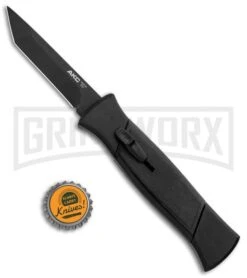 AKC 777 Blackfinger Black OTF Automatic Knife - Black Tanto 9 AKC 777 Blackfinger Black OTF Automatic Knife - Black Tanto -Grindworx AKC 777 Blackfinger Tanto OTF Auto Black Black BHQ 87414 jr bottlecap large