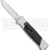 AKC 777 Blackfinger Brushed Aluminum OTF Automatic Knife - SW Tanto 2 AKC 777 Blackfinger Brushed Aluminum OTF Automatic Knife - SW Tanto -Grindworx AKC 777 Blackfinger Tanto OTF Auto Brushed Aluminum SW BHQ 87412 jr 2 large