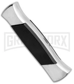 AKC 777 Blackfinger Brushed Aluminum OTF Automatic Knife - SW Tanto 8 AKC 777 Blackfinger Brushed Aluminum OTF Automatic Knife - SW Tanto -Grindworx AKC 777 Blackfinger Tanto OTF Auto Brushed Aluminum SW BHQ 87412 jr side 2 large