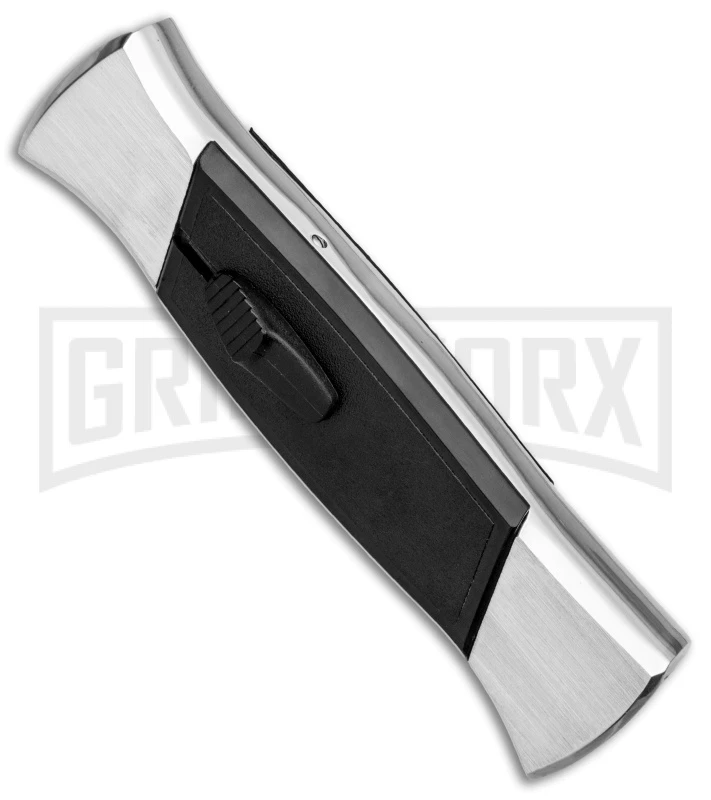 AKC 777 Blackfinger Brushed Aluminum OTF Automatic Knife - SW Tanto 4 AKC 777 Blackfinger Brushed Aluminum OTF Automatic Knife - SW Tanto - Image 2