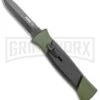 AKC 777 Green Blackfinger Brushed Aluminum OTF Automatic Knife - Black Dagger 1 AKC 777 Green Blackfinger Brushed Aluminum OTF Automatic Knife - Black Dagger -Grindworx AKC 777 Green Blackfinger Dagger OTF Auto Brushed Aluminum Black BHQ 87411 jr large