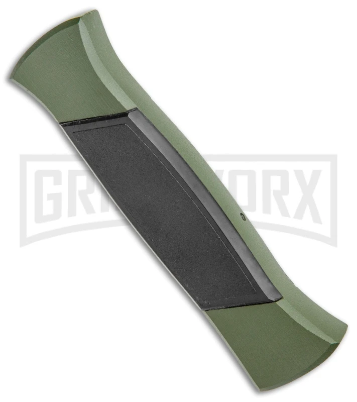 AKC 777 Green Blackfinger Brushed Aluminum OTF Automatic Knife - Black Dagger 5 AKC 777 Green Blackfinger Brushed Aluminum OTF Automatic Knife - Black Dagger - Image 3