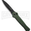 AKC X-treme Ace1 Green Automatic Knife - Black Plain 2 AKC X-treme Ace1 Green Automatic Knife - Black Plain -Grindworx AKC Ace Automatic Knife Dark Green 3in Black BHQ 189107 td large