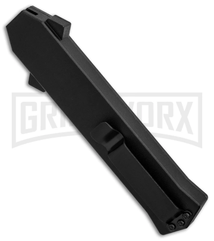 AKC F-16 Brass D/A OTF Automatic Knife - Bayo Satin Plain 4 AKC F-16 Brass D/A OTF Automatic Knife - Bayo Satin Plain - Image 2