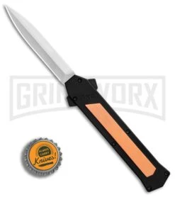 AKC F-16 Copper D/A OTF Automatic Knife - Dagger Satin Plain 9 AKC F-16 Copper D/A OTF Automatic Knife - Dagger Satin Plain -Grindworx AKC F 16 BHQ Exclusive Copper Dagger Satin Plain GX 30993 er bottlecap large