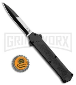 AKC F-16 Black D/A OTF Automatic Knife - Bayo Two Tone 9 AKC F-16 Black D/A OTF Automatic Knife - Bayo Two Tone -Grindworx AKC F 16 Black DA OTF Auto Bayo TT Plain BHQ 111245 jr bottlecap large