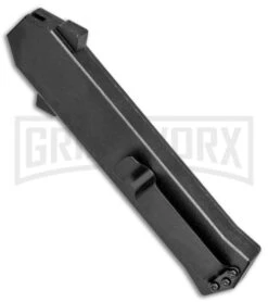 AKC F-16 Black/Stripe Inlay D/A OTF Automatic Knife - Bayo Satin Plain 8 AKC F-16 Black/Stripe Inlay D/A OTF Automatic Knife - Bayo Satin Plain -Grindworx AKC F 16 Black Stripe Inlay DA OTF Bayo Satin Plain BP 25394 jr side large