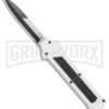 AKC F-16 White D/A OTF Automatic Knife - Bayo Two Tone Plain 1 AKC F-16 White D/A OTF Automatic Knife - Bayo Two Tone Plain -Grindworx AKC F 16 DA Bayo OTF Auto White TT BHQ 114660 jr large