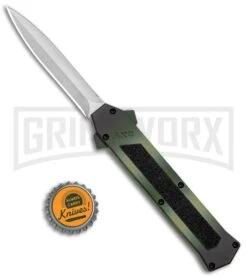 AKC F-16 Green Camo D/A OTF Automatic Knife - Dagger Satin Plain 9 AKC F-16 Green Camo D/A OTF Automatic Knife - Dagger Satin Plain -Grindworx AKC F 16 DA Dagger Camo OTF Auto Green Satin BHQ 125374 jr bottlecap large