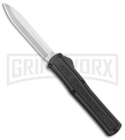 AKC F-20 Black D/A OTF Automatic Knife - Spear Point Satin Plain