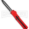 AKC F-20 D/A Dagger Dark Red Aluminum OTF Automatic Knife - Two Tone Plain 1 AKC F-20 D/A Dagger Dark Red Aluminum OTF Automatic Knife - Two Tone Plain -Grindworx AKC F20 DA Dagger OTF AK Red Alum 3in Two Tone BHQ 178590 td large