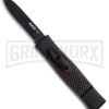 AKC Minion Concord Black/Sim Carbon Fiber OTF Automatic Knife - Black Flat 1 AKC Minion Concord Black/Sim Carbon Fiber OTF Automatic Knife - Black Flat -Grindworx AKC Minion Concord Black Slim CF OTF Auto Black Flat GX 33107 jr large