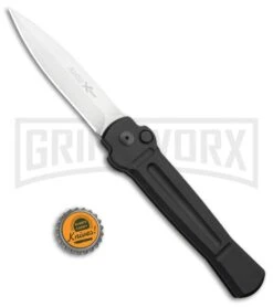 AKC X-treme Ace Black Automatic Knife - Satin Plain 9 AKC X-treme Ace Black Automatic Knife - Satin Plain -Grindworx AKC X TREME ACE Side Opening Automatic Knife Black Satin BHQ 100386 kp bottle cap large