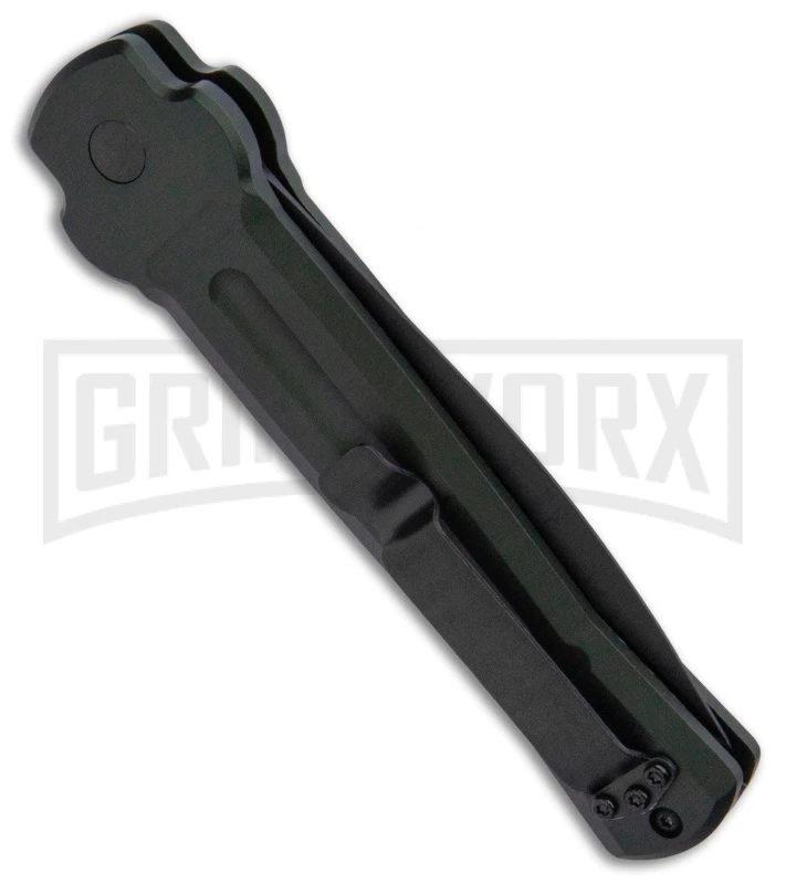 AKC X-treme Ace Dark Green Automatic Knife - Black Plain 5 AKC X-treme Ace Dark Green Automatic Knife - Black Plain - Image 3