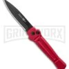 AKC X-treme Ace Red Automatic Knife - Black Plain 2 AKC X-treme Ace Red Automatic Knife - Black Plain -Grindworx AKC X treme Ace Automatic Knife Red 3.6 Black BHQ 123056 LS large