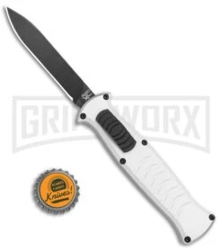 AKC X-treme EVO Silver OTF Automatic Knife - Black Plain 9 AKC X-treme EVO Silver OTF Automatic Knife - Black Plain -Grindworx AKC X treme EVO OTF Auto Silver Black BHQ 114658 jr bottlecap large