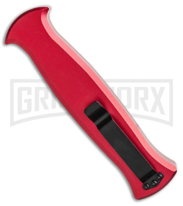AKC X-treme EVO RB OTF Automatic Knife - Red Black Plain 5 AKC X-treme EVO RB OTF Automatic Knife - Red Black Plain - Image 3