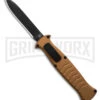 AKC X-treme EVO Gold OTF Automatic Knife - Black Plain Spear Point -Grindworx AKC Xtreme EVO Gold Automatic Knife Black Plain GX 41624 hd large