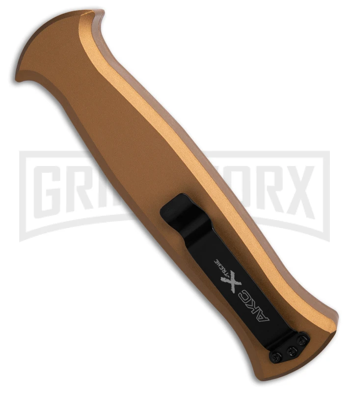 AKC X-treme EVO Gold OTF Automatic Knife - Black Plain Dagger 5 AKC X-treme EVO Gold OTF Automatic Knife - Black Plain Dagger - Image 3