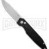 AKC X-treme Dandy Black Aluminum Automatic Knife - Stonewash Plain 1 AKC X-treme Dandy Black Aluminum Automatic Knife - Stonewash Plain -Grindworx Akc Xtreme Dandy Black Aluminum AK SW BHQ 174573 td large