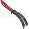 Andux CS Black Balisong Butterfly Trainer - Cracked Red Holes 2 Andux CS Black Balisong Butterfly Trainer - Cracked Red Holes -Grindworx Andux C S Black Balisong Butterfly Trainer Cracked Red Holes A0002975 BP 24576 jr large
