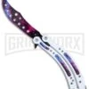 Andux CS White/Stardust Balisong Butterfly Trainer - Stardust Holes 1 Andux CS White/Stardust Balisong Butterfly Trainer - Stardust Holes -Grindworx Andux CS White Stardust trainer stardust holes BP 24583 er large