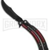 Andux CS Black/Red Balisong Butterfly Trainer - Black Plain 1 Andux CS Black/Red Balisong Butterfly Trainer - Black Plain -Grindworx Andux CS black red trainer black BP 24570 er large