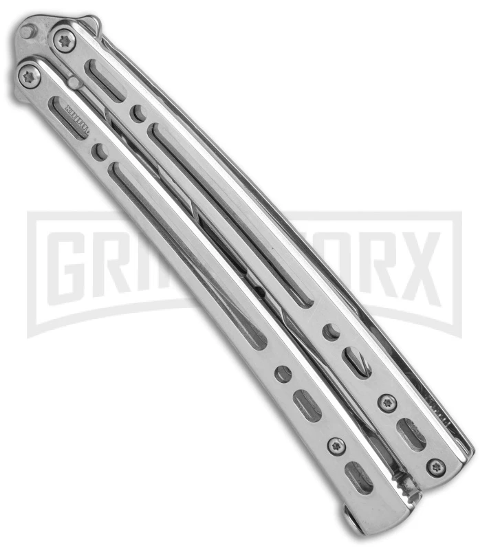 Andux Spectre Balisong Butterfly Trainer - Tanto Satin 5 Andux Spectre Balisong Butterfly Trainer - Tanto Satin - Image 3