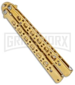 Skeletrainer Gold Butterfly Trainer (4" Gold) -Grindworx Andux Tarragon Gold Butterfly Trainer Gold K 220 B GX 37591 jr side large
