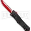 Atomic Defender Large OTF Automatic Knife Black - Red Two Tone Drop Point 1 Atomic Defender Large OTF Automatic Knife Black - Red Two Tone Drop Point -Grindworx Atomic Defender DP Red Black OTF Auto Red GX 33631 jr large