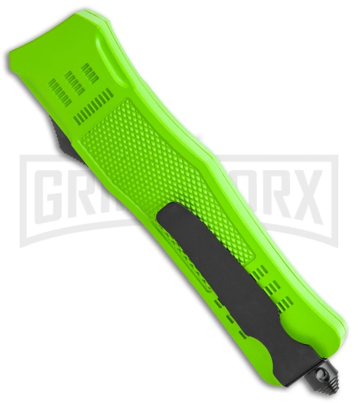 Atomic Defender Large OTF Automatic Knife Zombie Green - Two Tone Dagger 5 Atomic Defender Large OTF Automatic Knife Zombie Green - Two Tone Dagger - Image 3