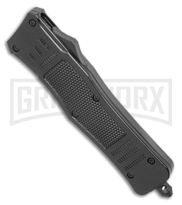 Atomic Defender Medium OTF Automatic Knife Black - Satin Tanto 4 Atomic Defender Medium OTF Automatic Knife Black - Satin Tanto - Image 2