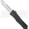 Atomic Defender Medium OTF Automatic Knife Black - Satin Tanto
