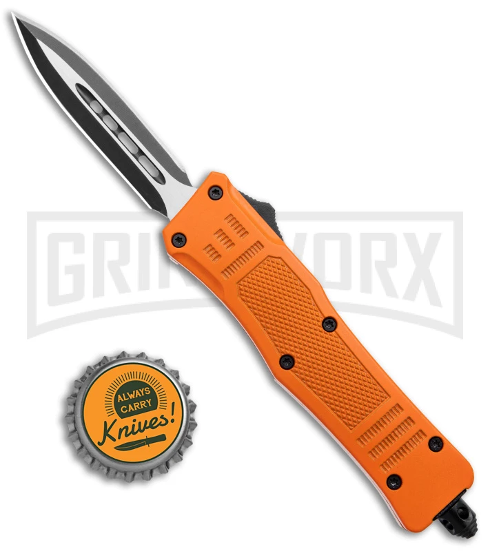 Atomic Defender Mini OTF Automatic Knife Orange - Two Tone Dagger 6 Atomic Defender Mini OTF Automatic Knife Orange - Two Tone Dagger - Image 4