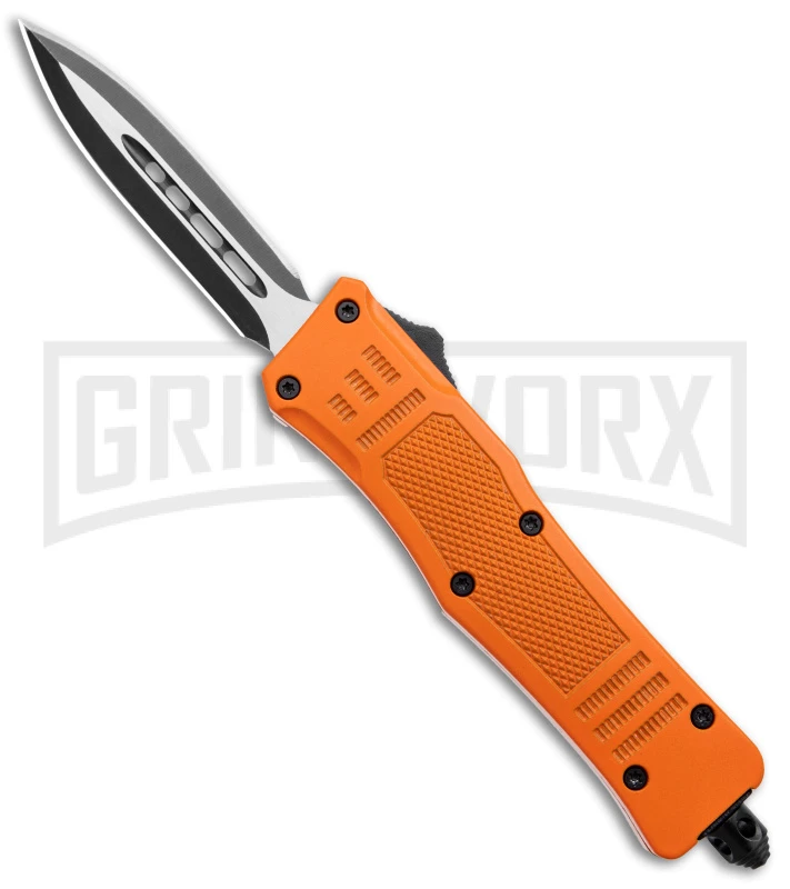 Atomic Defender Mini OTF Automatic Knife Orange - Two Tone Dagger 3 Atomic Defender Mini OTF Automatic Knife Orange - Two Tone Dagger