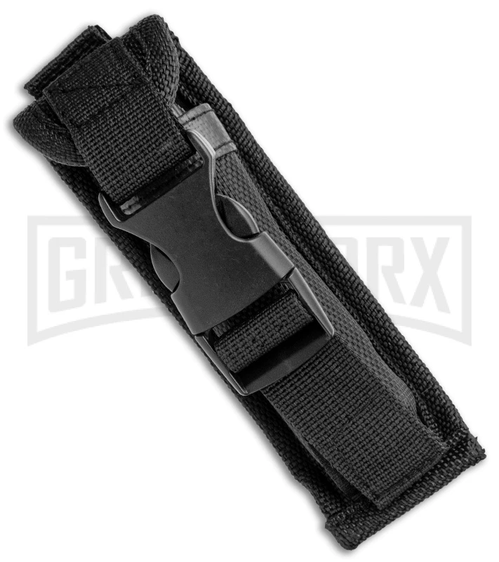 Atomic Medium Defender Drop Point Black OTF Grip Knife - Two Tone Plain 6 Atomic Medium Defender Drop Point Black OTF Grip Knife - Two Tone Plain - Image 4