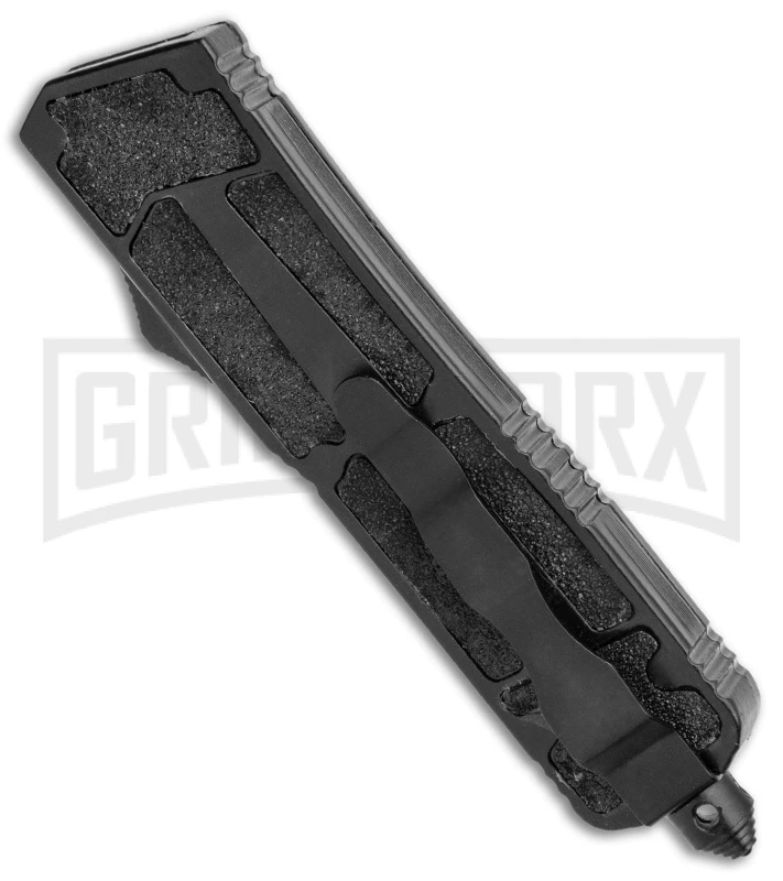 Atomic Medium Defender Drop Point Black OTF Grip Knife - Two Tone Plain 5 Atomic Medium Defender Drop Point Black OTF Grip Knife - Two Tone Plain - Image 3