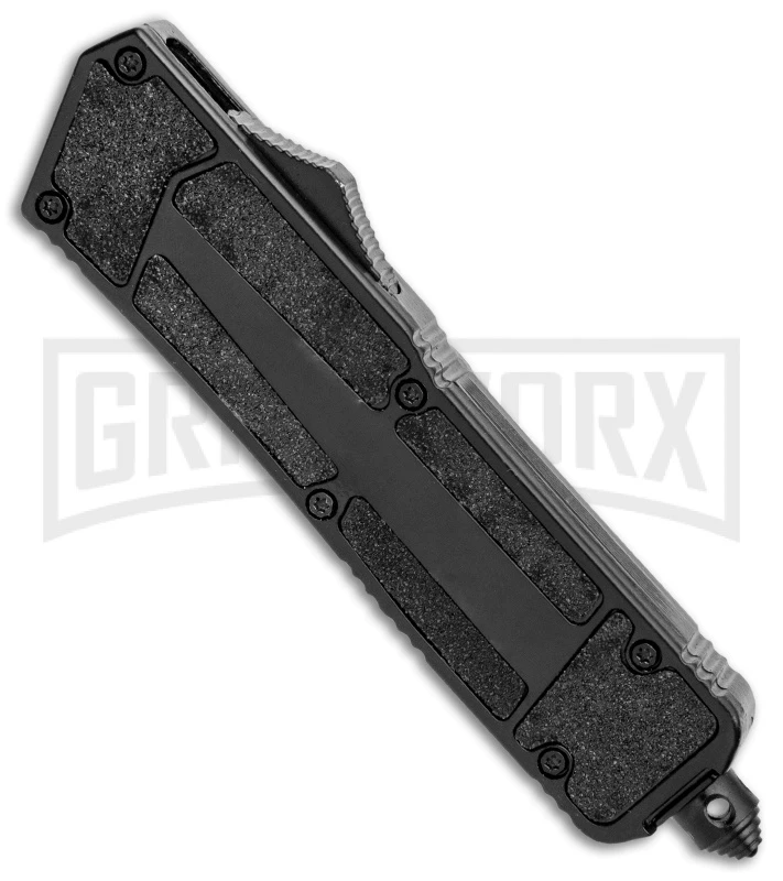 Atomic Medium Defender Drop Point Black OTF Grip Knife - Two Tone Plain 4 Atomic Medium Defender Drop Point Black OTF Grip Knife - Two Tone Plain - Image 2